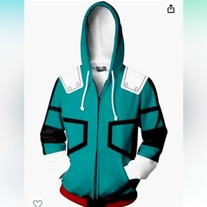 Hero Academia 3D Hoodie Sweatshirt, Drawstring Pullover Costume for Cosplay